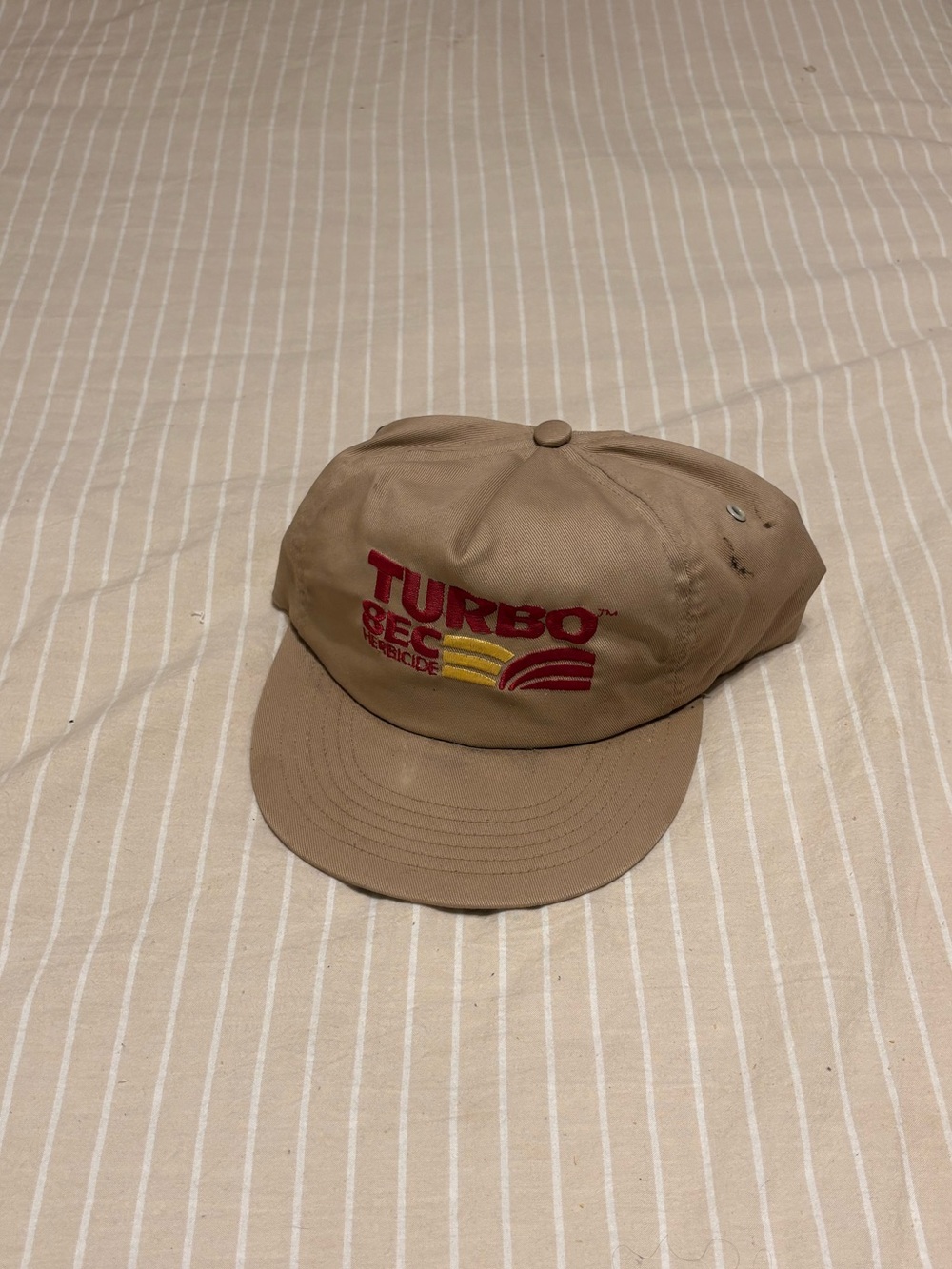 Turbo BEC Khaki Baseball Cap with Red & Yellow Logo